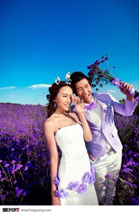 倾情花海 婚纱照