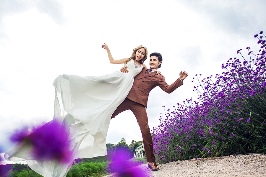 婚纱照 薰衣草 薰衣草之恋唯美婚纱照