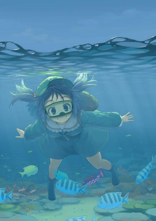唯美卡通深海蓝调高清图片