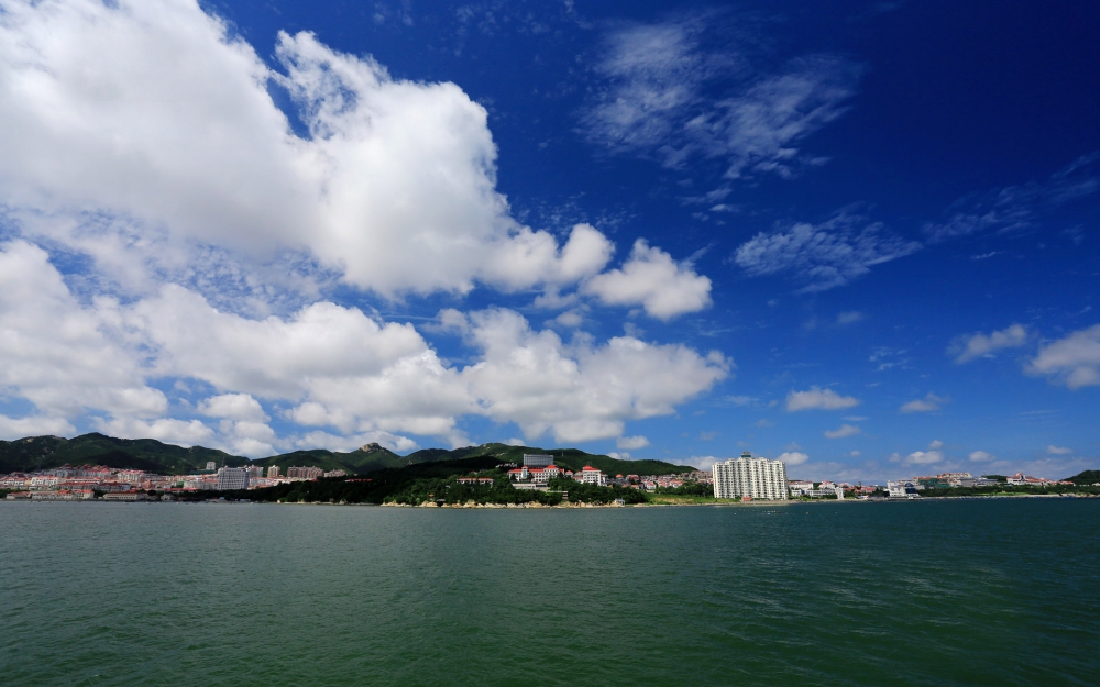 海滨城市山东威海电脑桌面图片