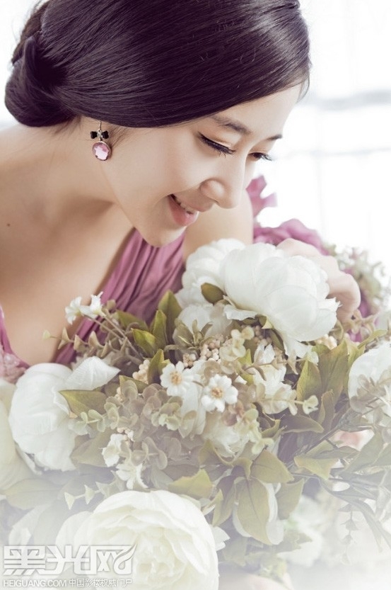 紫色的爱慕 婚纱照