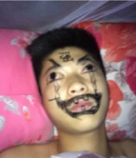 醉酒后被整搞笑图