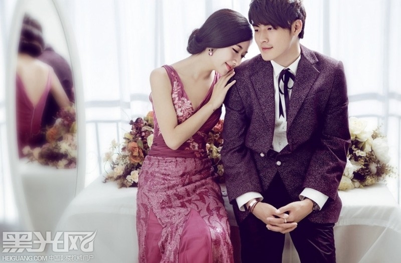 紫色的爱慕 婚纱照