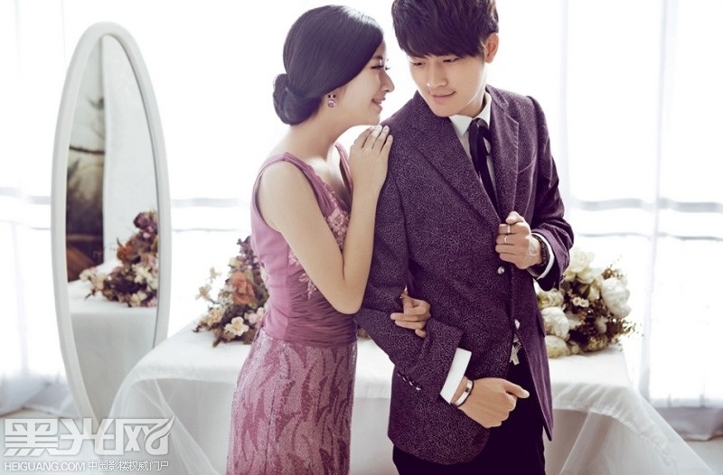 紫色的爱慕 婚纱照