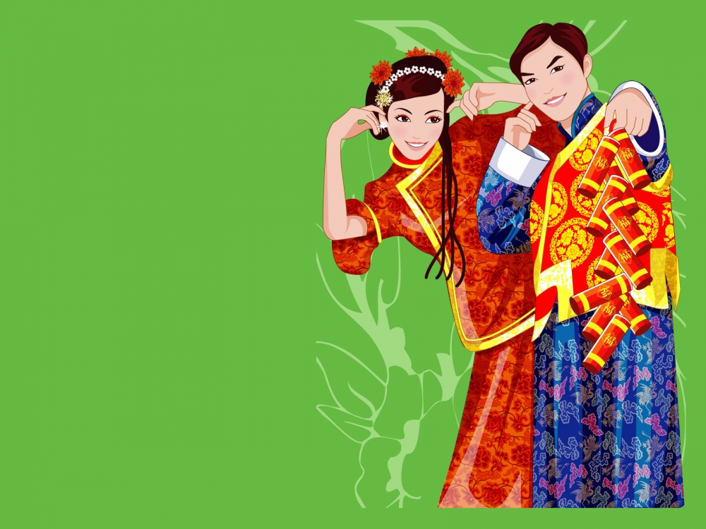 矢量传统婚礼 第一辑