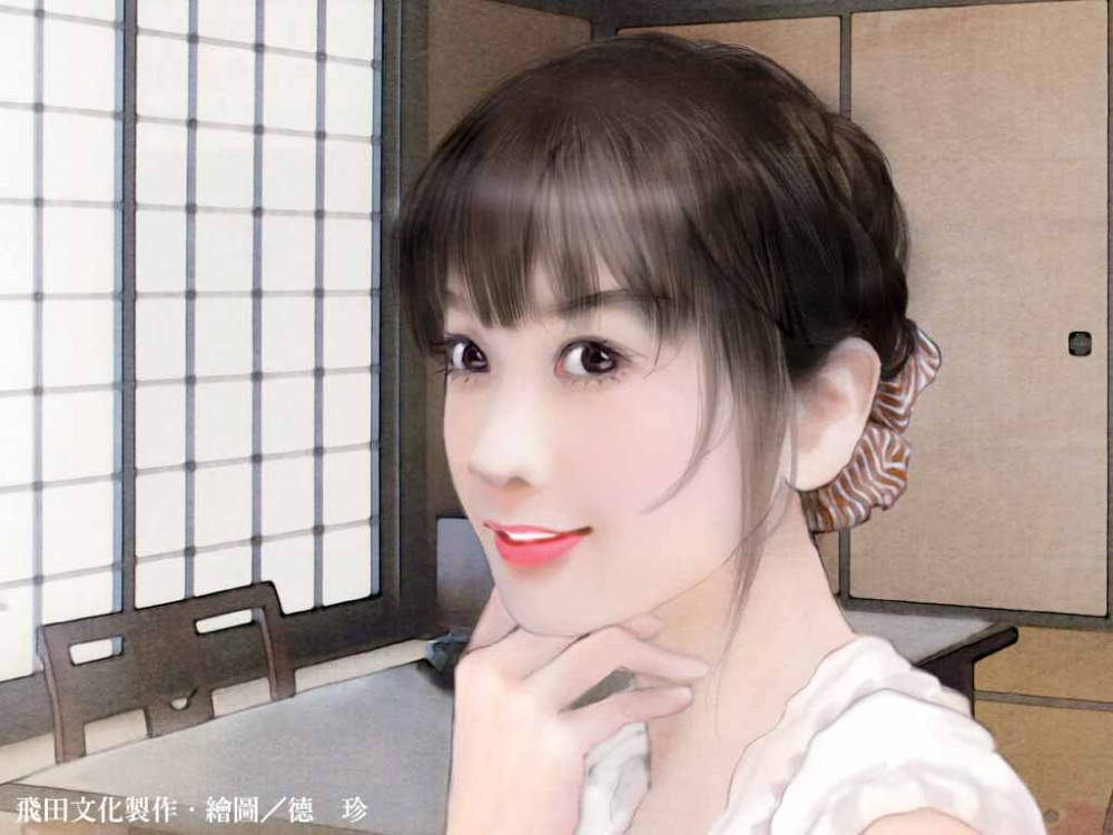 简单手绘清纯美女桌面壁纸大全 第一辑