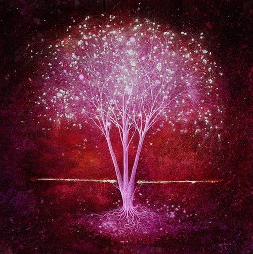 梦幻世界 会发光的树