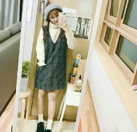 小个子少女的日系韩风穿搭look 身高159cm 搭配参考
