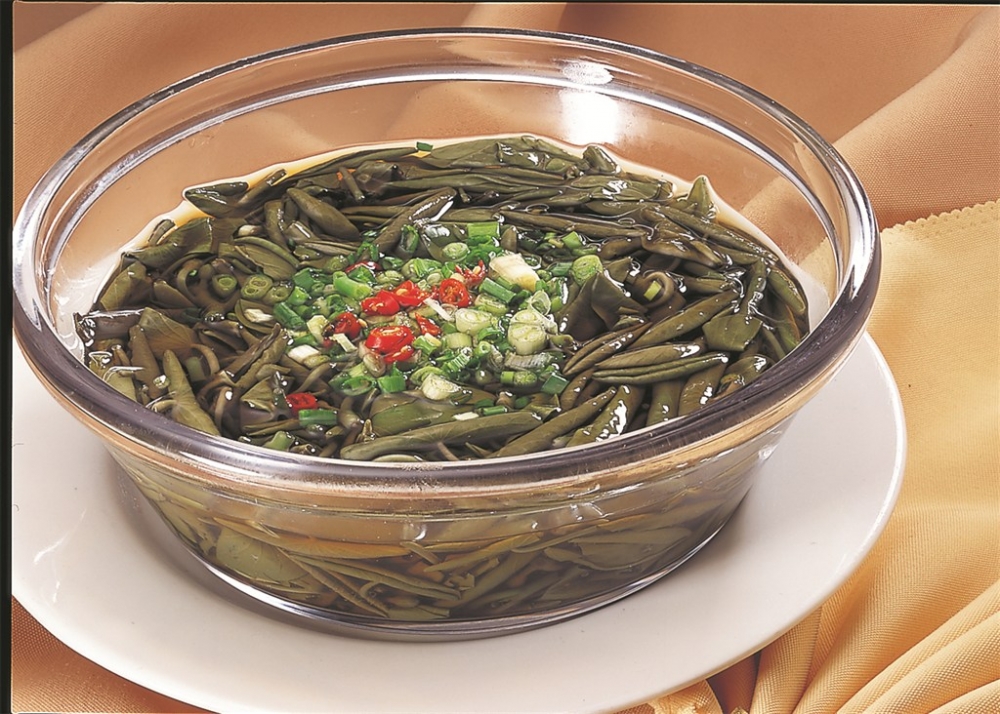 老醋莼菜凉菜系列美食素材图片