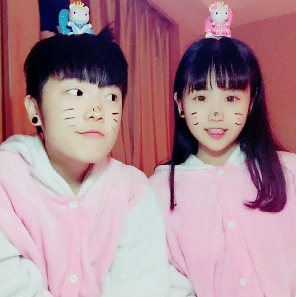 小清新非主流情侣图片 陪你萌萌哒
