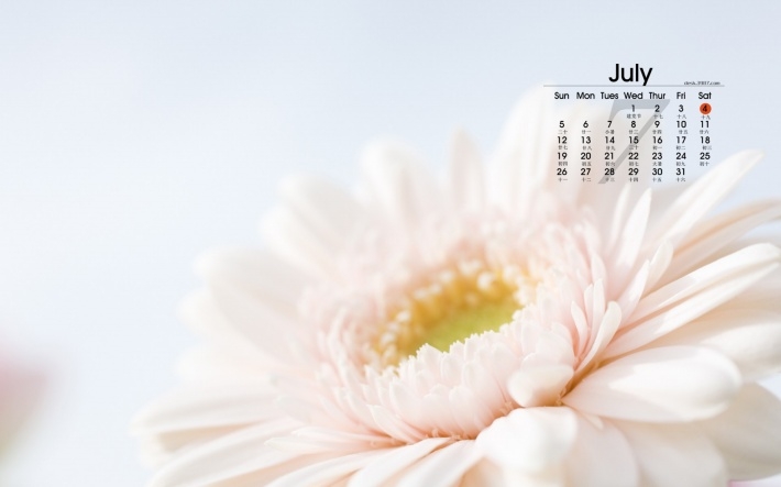 2015年7月唯美月历壁纸