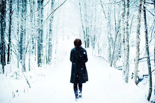 治愈系下雪冬日美景图片