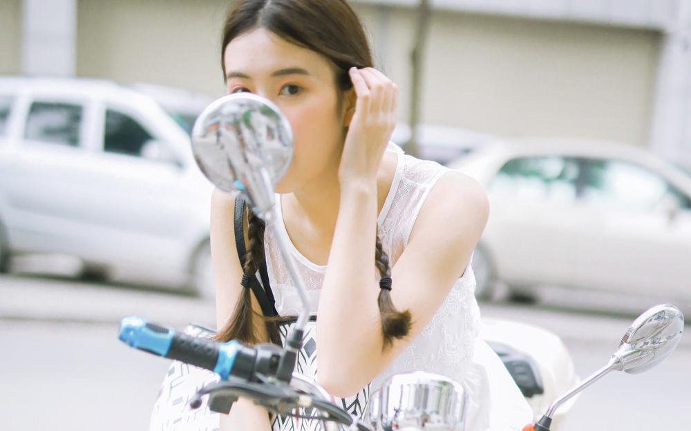 小清新少女日系风格写真电脑桌面壁纸