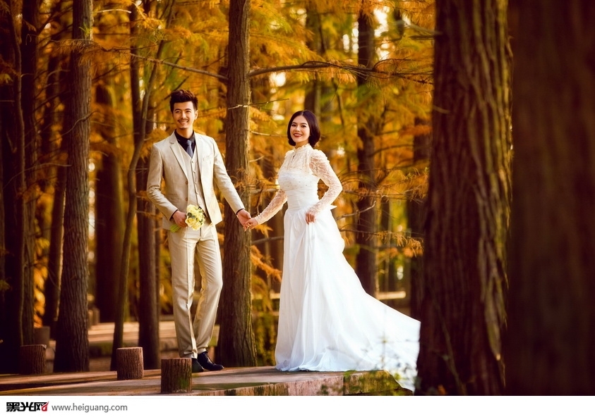 秋的记忆 婚纱照