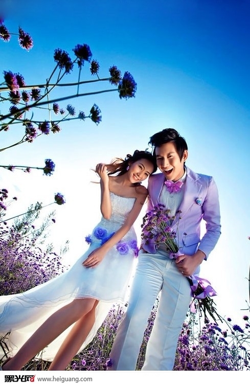 倾情花海 婚纱照
