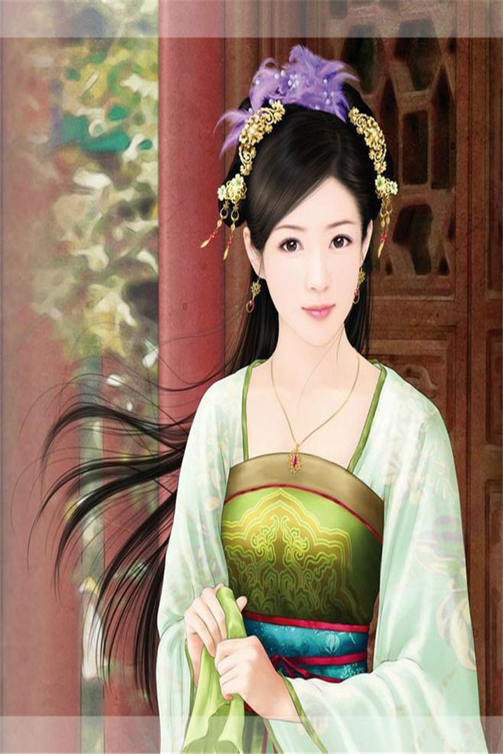 唯美古装美女手绘人物精选手机壁纸图片
