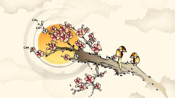 矢量水墨画桌面高清壁纸1920 1200【19】