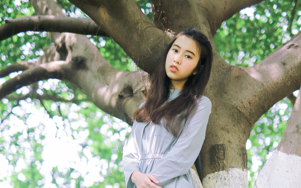 小清新少女日系风格写真电脑桌面壁纸