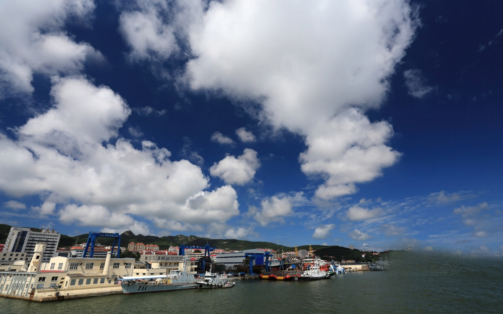 海滨城市山东威海电脑桌面图片