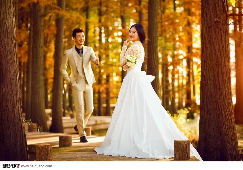 秋的记忆 婚纱照