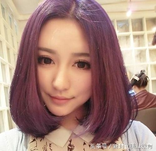 2016流行中分短发内扣发型  清爽干练