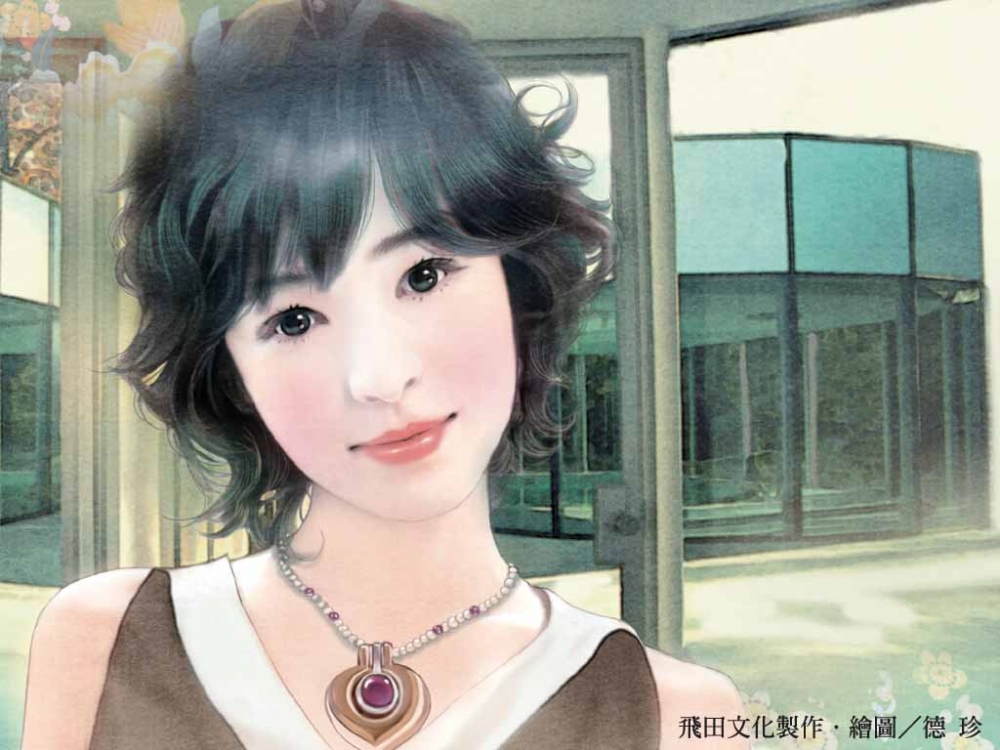 简单手绘清纯美女桌面壁纸大全 第一辑