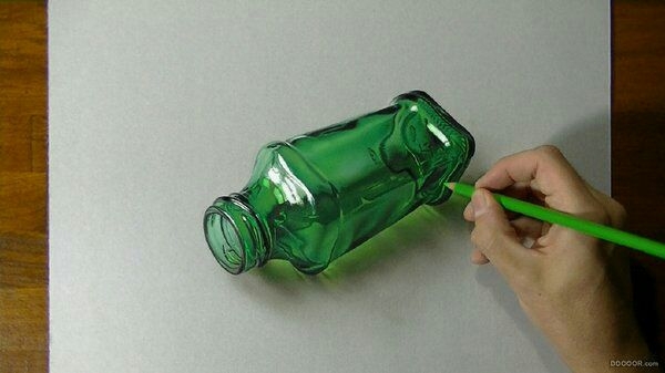 3D超真实的彩铅绘画.