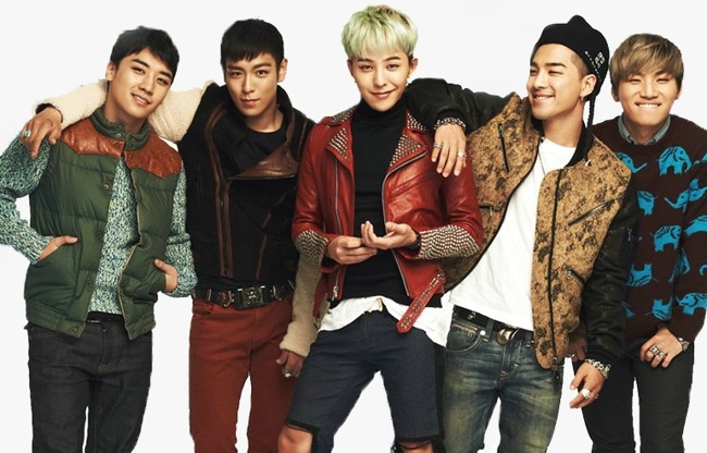 帅气韩国组合bigbang集体照