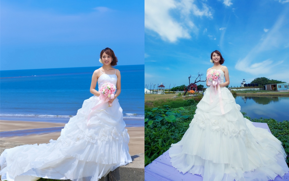 结婚季清纯养眼美女新娘气质写真桌面壁纸