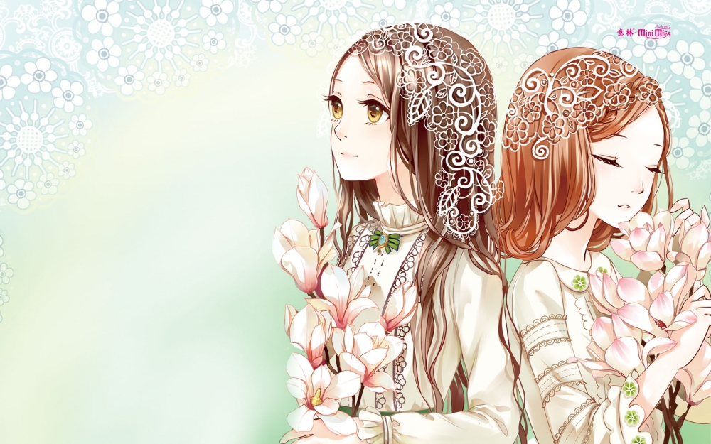 意林小小姐少女插画