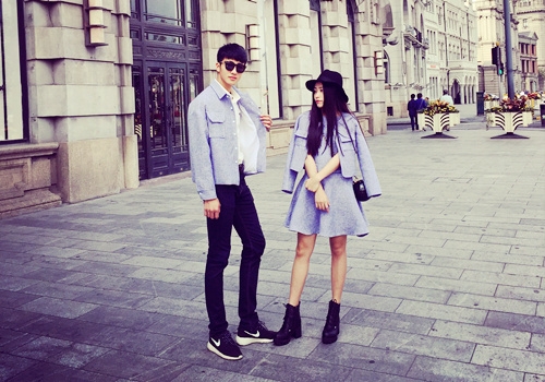 fashion潮流街拍情侣图片