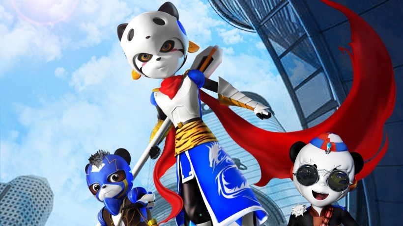 《太空熊猫英雄归来》动画电影桌面壁纸