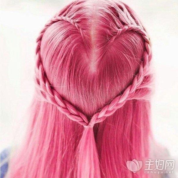浪漫韩式心形编发教程 长发妞春夏约会必备