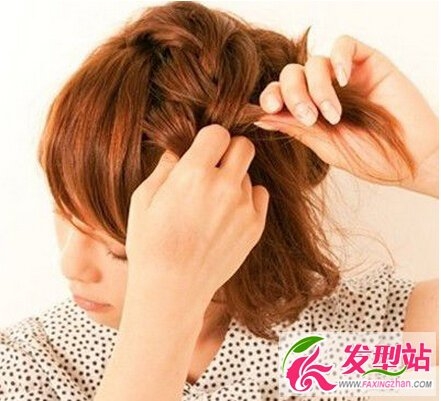 短发编发教程 美丽小心机刘海编发
