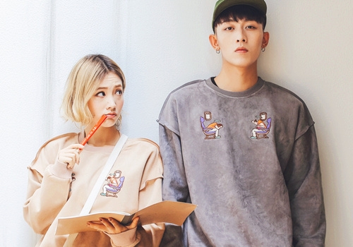 fashion潮流街拍情侣图片