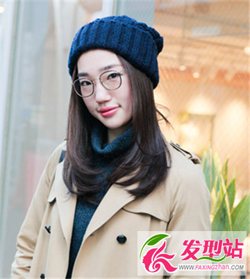 无刘海女生中长发发型 可爱吸睛易打理