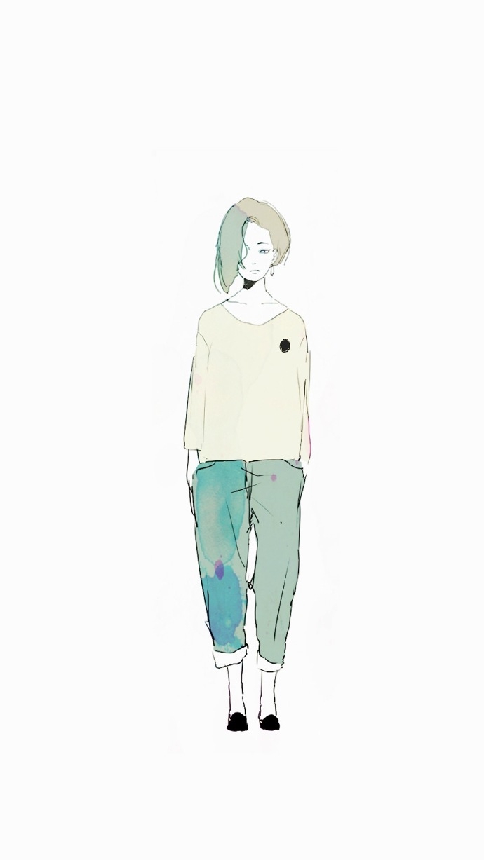 情侣插画锁屏手机壁纸原图第二波