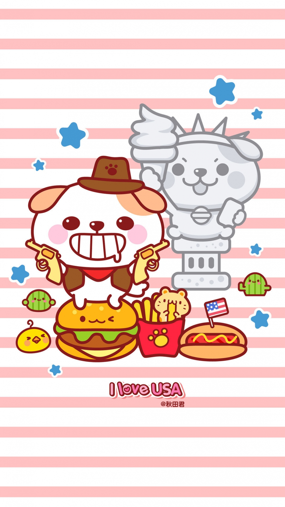 秋田君环游世界之美国高清手机壁纸