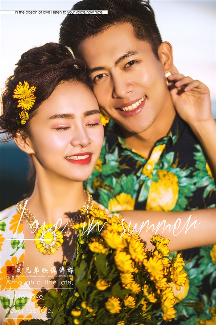 笑脸气球 婚纱照