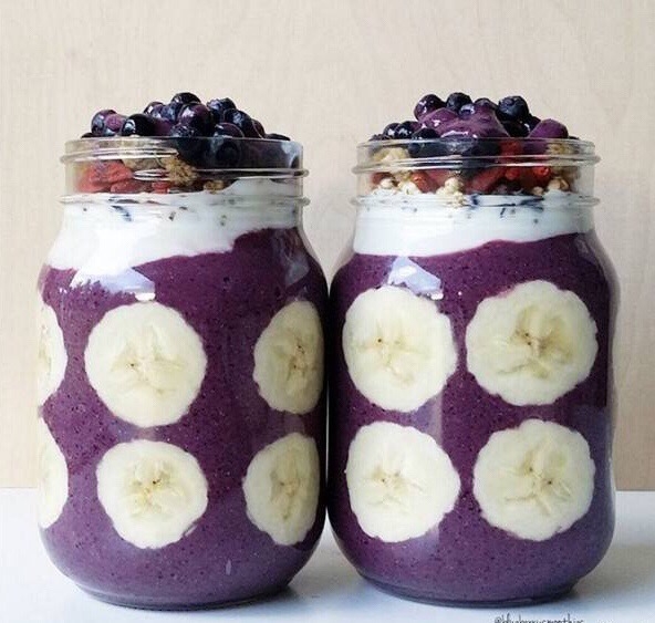 五彩缤纷的水果冰沙 smoothies 看得我少女心砰砰砰的！