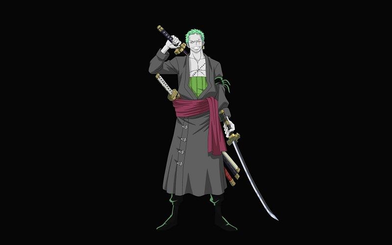 海贼王三刀流剑士罗罗诺亚·索隆霸气挥剑图片