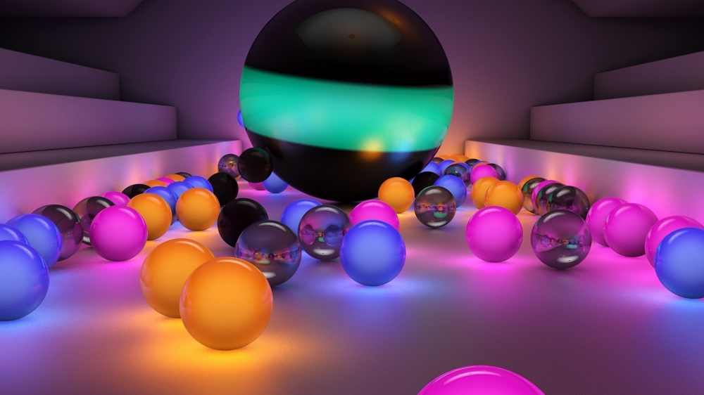 精选3D立体创意设计三维球体个性桌面壁纸图片素材下载第一辑