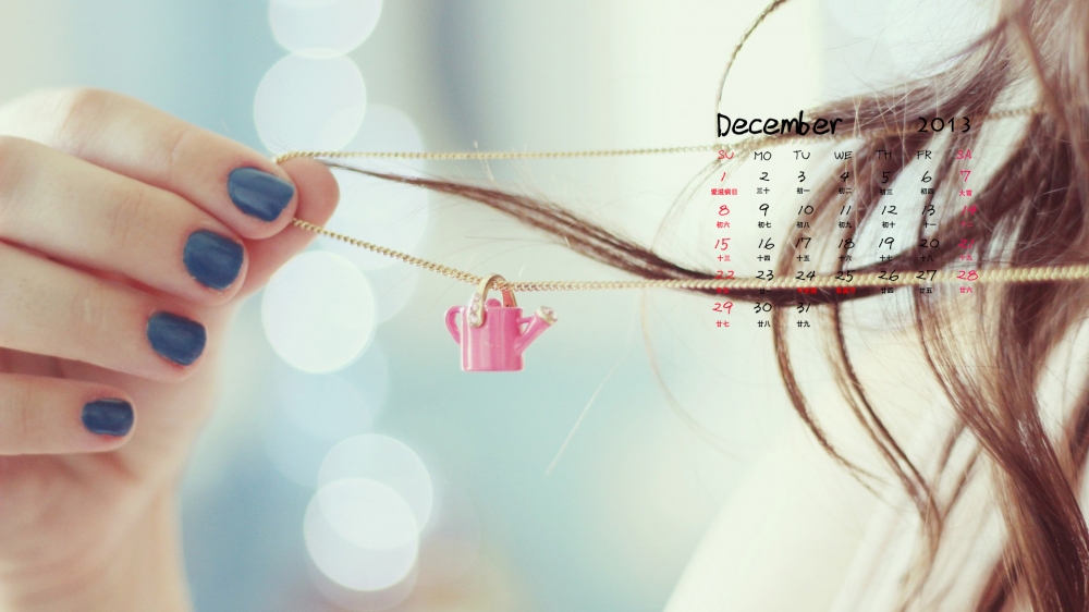 2013年12月日历图片之性感美女高清壁纸