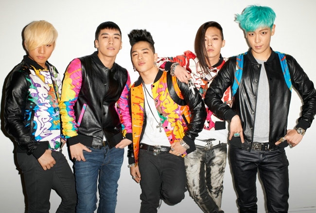 帅气韩国组合bigbang集体照