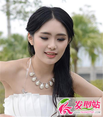 无刘海女生中长发发型 可爱吸睛易打理