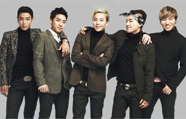 帅气韩国组合bigbang集体照