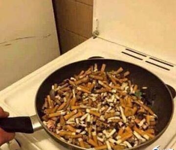 爆炒烟头是一道菜