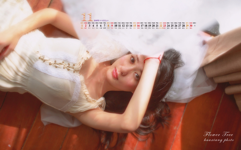 2014年11月日历桌面壁纸精选性感美女唯美写真图片