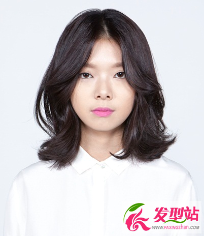自然黑发发型设计 清纯文艺范女生发型图片