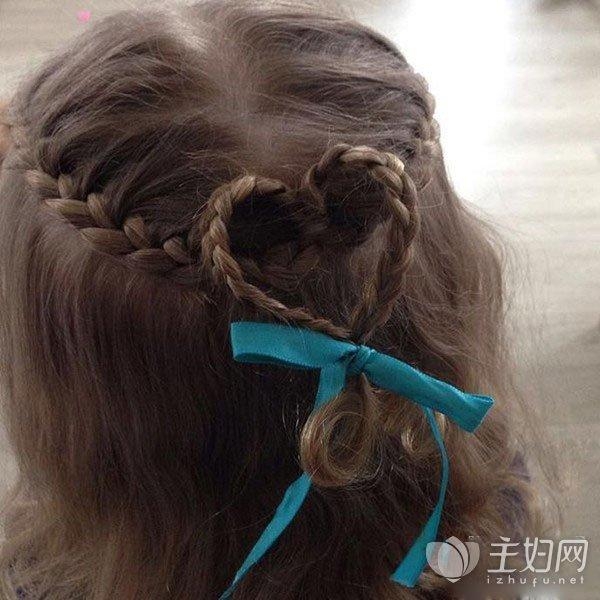 浪漫韩式心形编发教程 长发妞春夏约会必备